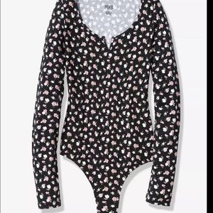 Pink Floral bodysuit